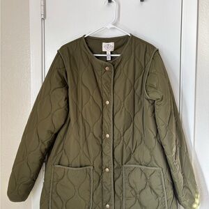 Olive Quilted Women's Jacket